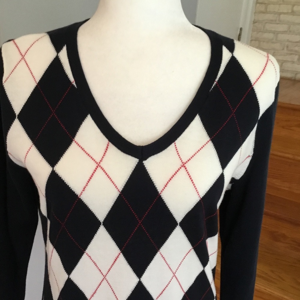 NWT TOMMY HILFIGER ARGYLE SWEATER - Picture 7 of 11